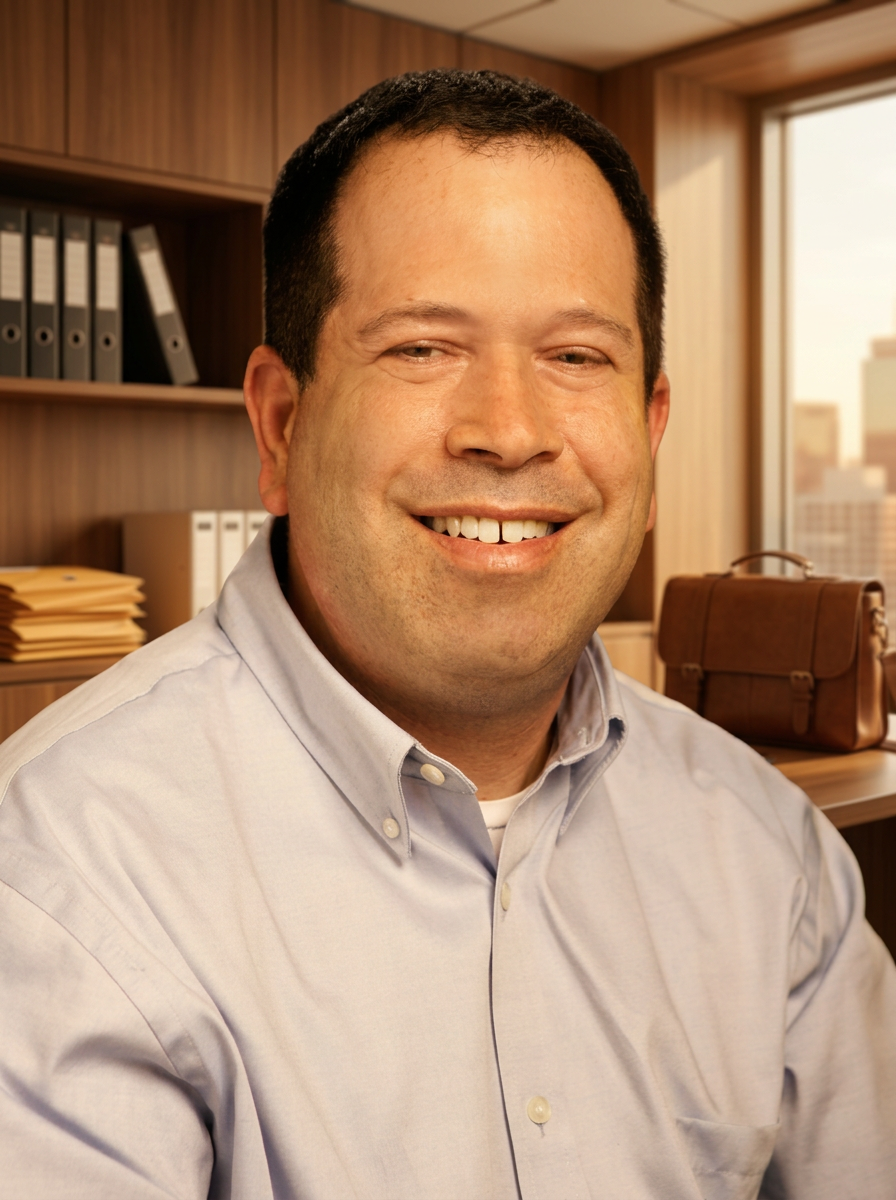Scott Levenson, founder of Scott's Executive Errand Service, in his Boston office